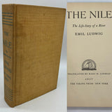 The Nile Life-Story of a River 1937 Emil Ludwig HC with Large Fold-Out Map Good