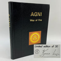 Signed Bruce Lyon Agni Way of Fire (2004) Yoga Limited Edition Leather HC Good