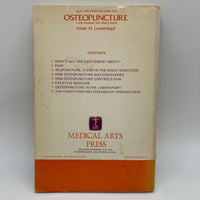 Osteopuncture: Relief From Strong & Chronic Pain (1976) Anne Lowenkopf Paperback