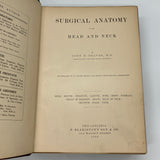 Surgical Anatomy of Head and Neck (1910) John Deaver Medical Plates Illustrated