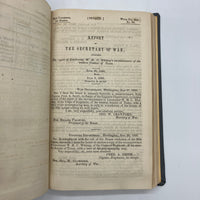 Reports of the Secretary of War with Reconnaissances (1850) Johnston, Simpson, Marcy & Whiting HC Near Fine