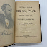 The People's Common Sense Medical Adviser (1883) R.V. Pierce Illustrated HC Poor