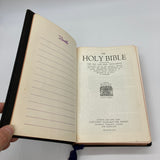 Vintage Collins Clear-Type Press KJV Holy Bible (1958) UK Bonded Leather Good