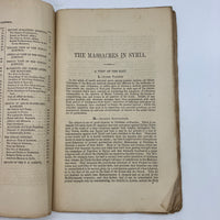 The Massacres in Syria Faithful Account 1860 Robert De Witt Pamphlet Illustrated