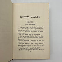 Betty Wales, Freshman (1917) Margaret Warde Illustrated Hardcover DJ Very Good