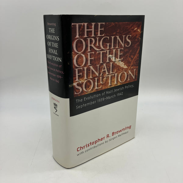 The Origins of the Final Solution (2004) Christopher Browning WW2 Hardcover DJ Very Good