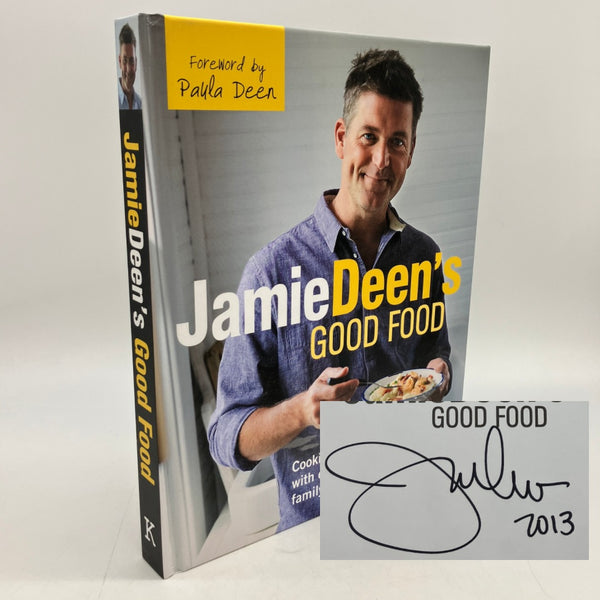 Signed First Edition Jamie Deen's Good Food 2013 Jamie Deen Hardcover Very Good