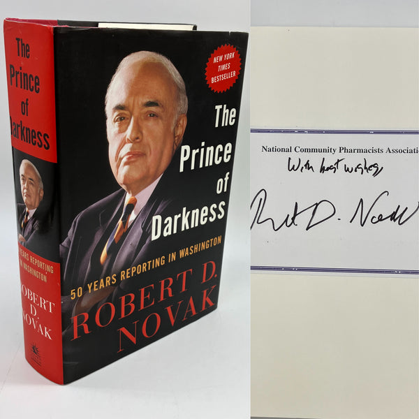 Signed Robert Novak The Prince of Darkness (2007) Hardcover Dust Jacket Good