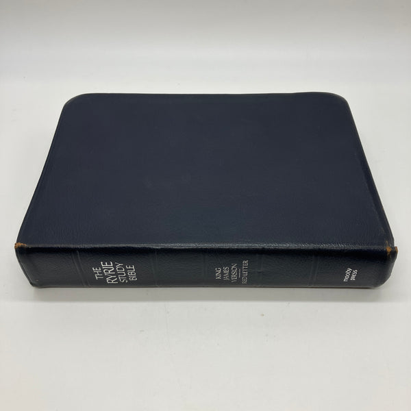 The Ryrie Study Bible KJV (1978) Moody Press Maps Helps Tabs Bonded Leather Good