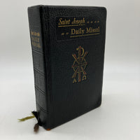 Saint Joseph Daily Missal 1963 Hugo Hoever Revised Ed w Bonded Leather Very Good