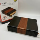 ESV Study Bible Trutone ForestTan Trail Design 2008 Crossway Imitation Leather