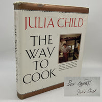 Signed Julia Child The Way To Cook (1989) Hardcover Dust Jacket Poor Condition