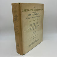 A Greek-English Lexicon of the New Testament 2nd Ed 1979 Arndt Gingrich Bauer HC