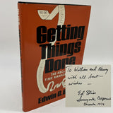 Signed Edwin Bliss Getting Things Done Time Management (1976) 1st Edition HC VG