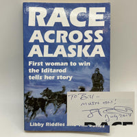 Signed Libby Riddles Race Across Alaska First Woman to Win Iditarod 1988 PB Good