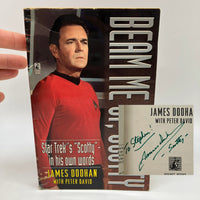 Signed James Doohan Beam Me Up Scotty (1996) Paperback Book in POOR CONDITION