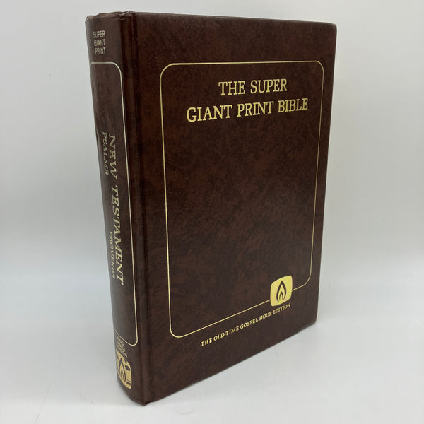 Super Giant Print Bible KJV New Testament Psalms & Proverbs Old-Time Gospel Hour