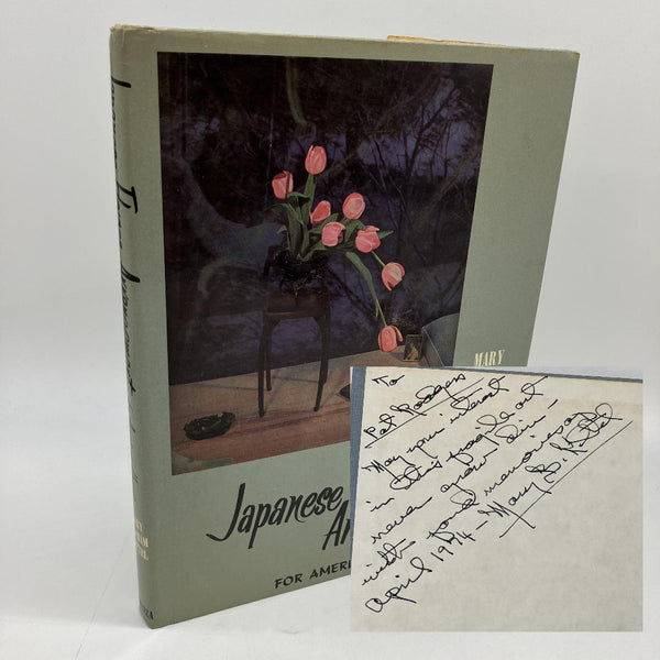 Signed Mary Kittel Japanese Flower Arrangement for American Homes 1960 Very Good