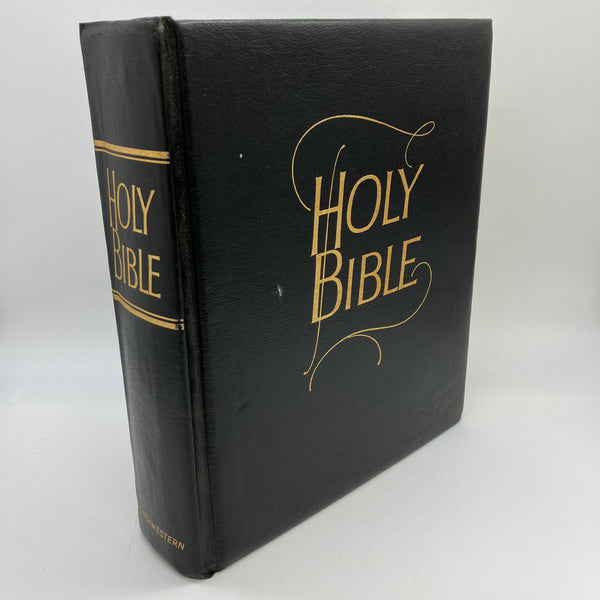 Pictorial Family KJV Bible (1966) Southwestern Leather Blank Family Records Good