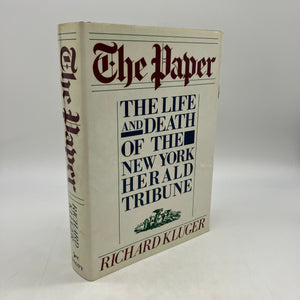 The Paper: Life & Death of New York Herald Tribune (1986) Richard Kluger HC Good