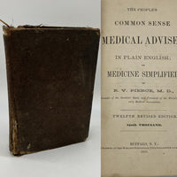 The People's Common Sense Medical Adviser (1883) R.V. Pierce Illustrated HC Poor