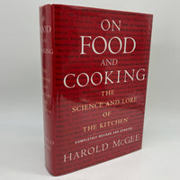 On Food and Cooking (2004) Harold McGee Revised Hardcover Dust Jacket Very Good