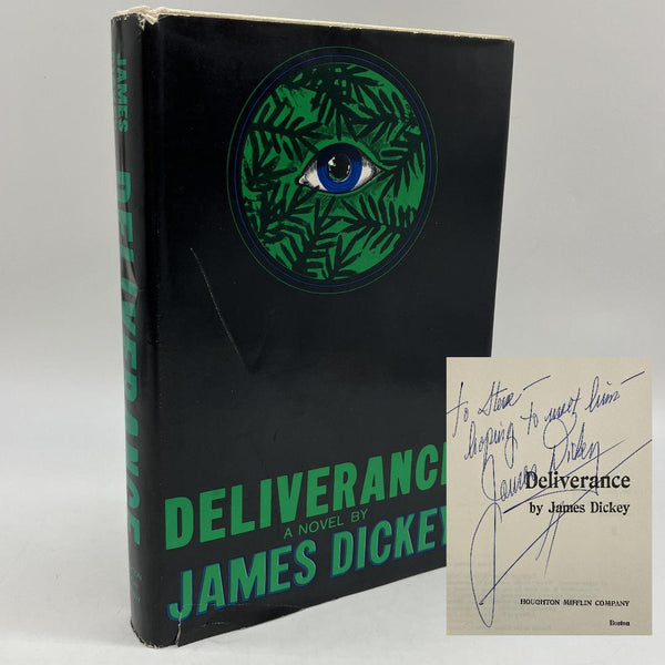 Signed James Dickey Deliverance (1970) 4th Printing HC w Poetic Inscription Good