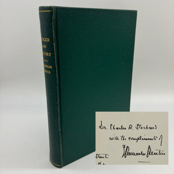 Signed The Influence of Hunger on Human History 1938 E. Parmalee Prentice 1st Ed