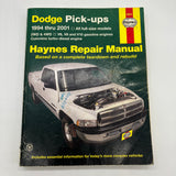 Dodge Pick-ups 1994 Thru 2001 Wiring Diagrams Shop #30041 Haynes Repair Manual