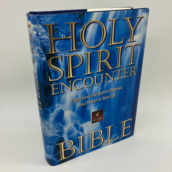 Holy Spirit Encounter Bible New Living Translation (1997) Hardcover DJ Very Good