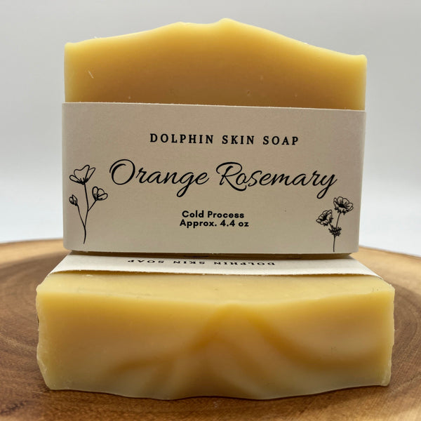 All Natural Orange Rosemary Handmade Soap