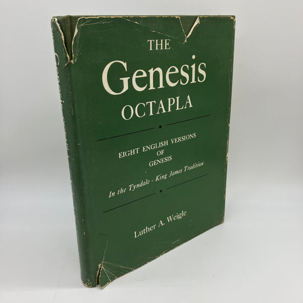 The Genesis Octapla: Eight English Versions 1952 Luther Weigle Hardcover DJ Good