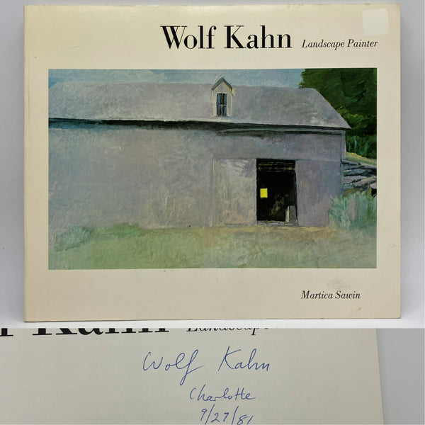 Signed Wolf Kahn Landscape Painter (1981) Martica Sawin First Edition PB Good