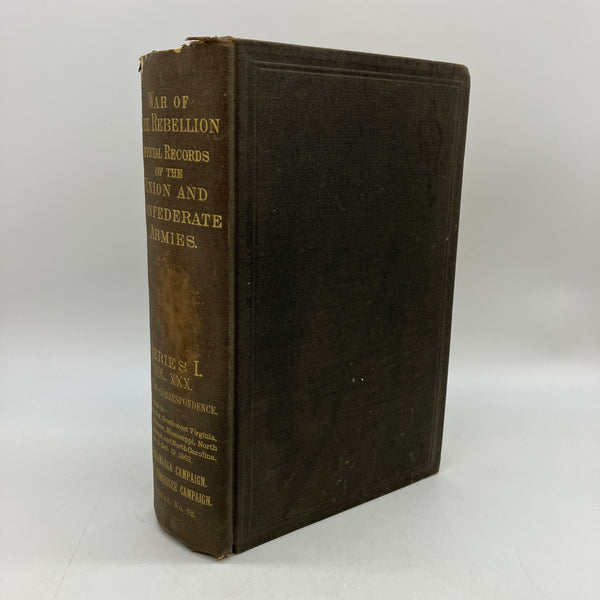 1890 War of the Rebellion Official Records Series I Vol. XXX Pt. 3 Fold-out Maps