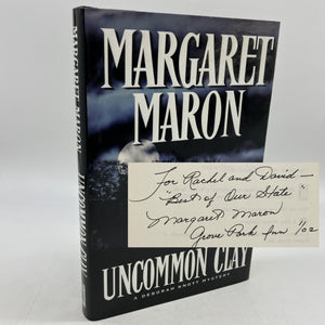 Signed First Edition Uncommon Clay (2001) Margaret Maron Hardcover DJ Very Good