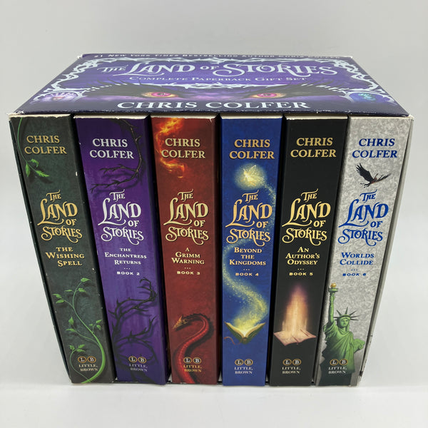 The Land of Stories Chris Colfer 6 Book Complete Paperback Gift Set Slipcase VG