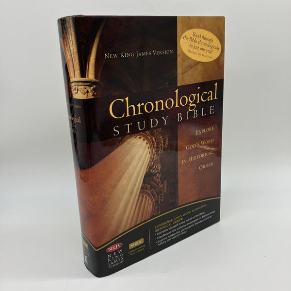 Chronological Study Bible NKJV (2008) Thomas Nelson Clean Hardcover DJ Very Good