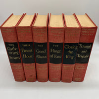 Second World War Winston Churchill Complete 6 Volume Book Set WW2 1948-53 Good