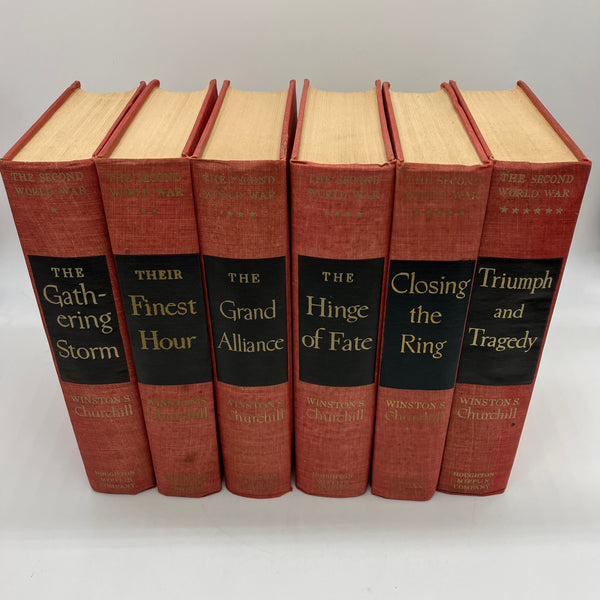 Second World War Winston Churchill Complete 6 Volume Book Set WW2 1948-53 Good