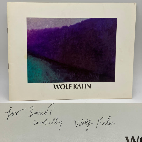 Signed Wolf Kahn Exhibition Catalog 1991-92 New Landscapes Paintings and Pastels