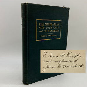 Signed Minerals of New York City & Its Environs 1931 James Manchester Cloth Good
