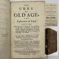 The Cure of Old Age and Preservation of Youth (1683) Roger Bacon w Provenance