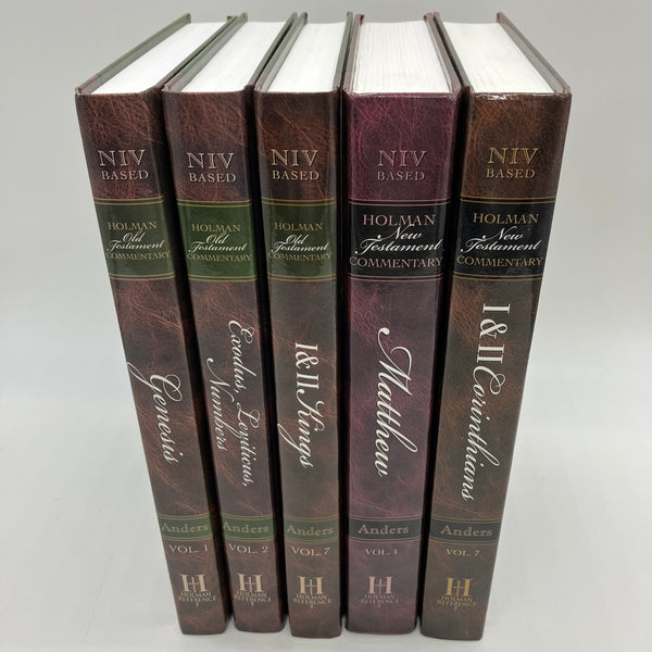 5 Lot Holman Bible Commentary NIV Old Testament Vol 1, 2, 7 New Vol 1, 7 Anders