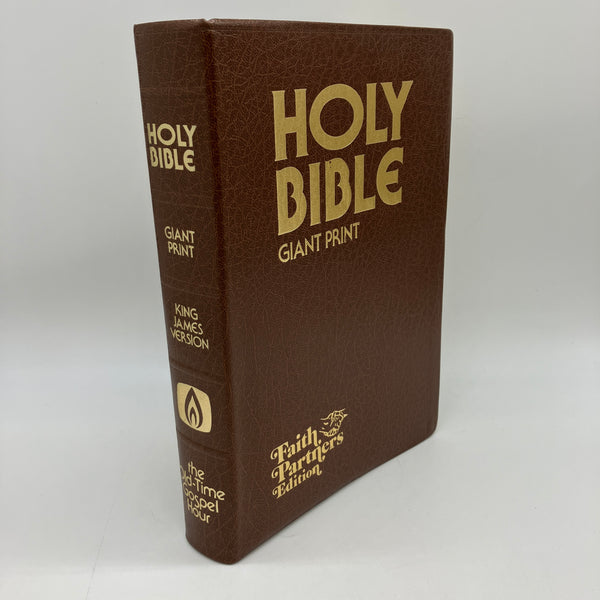 Giant Print Faith Partners Edition KJV Holy Bible Reference Bonded Leather Clean