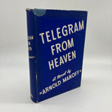 Telegram From Heaven 1942 Arnold Manoff Blacklisted Screenwriter's 1st Novel HC