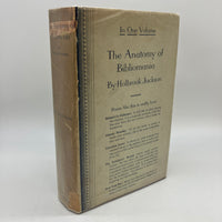 The Anatomy of Bibliomania in One Volume (1932) Holbrook Jackson UK Hardcover VG