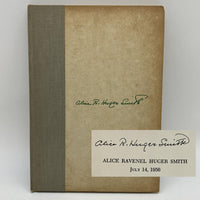 Signed Alice Ravenel Huger Smith: An Appreciation 1956 Privately Printed HC Good