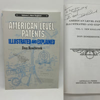 Signed American Level Patents Volume 1 New England (2000) Don Rosebrook PB Good