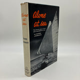 Alone At Sea 1958 Hannes Lindemann Transatlantic Hardcover Dust Jacket Very Good