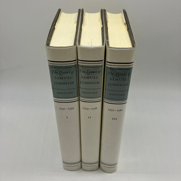 The Letters of Samuel Johnson Hyde Edition Vols. 1-3 (1992) Bruce Redford HC VG